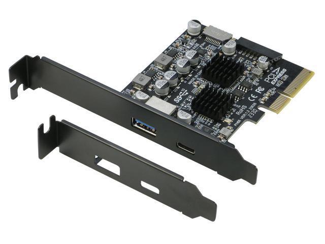 5-Port USB PCIe Kaart - USB 3.2 Gen 2 10Gbps Met 4x USB-C & 1x USB-A Intern, PCI Express Uitbreiding