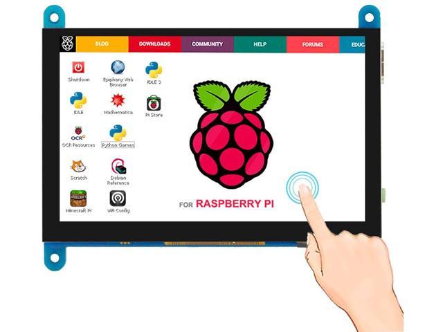 For Raspberry Pi 4 Touchscreen Monitor 5 inch HDMI Monitor Display 800x480 Compatible with Raspberry Pi 4 3B+ 3B 2B BB Black Banana Pi Windows 10 8 7