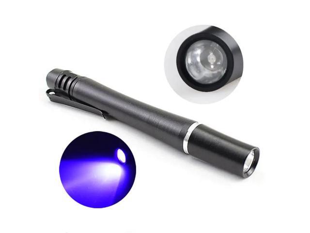 Mini 395nm UV Pen Light Ultra Violet LED Flashlight Purple Inspection Pen Light 