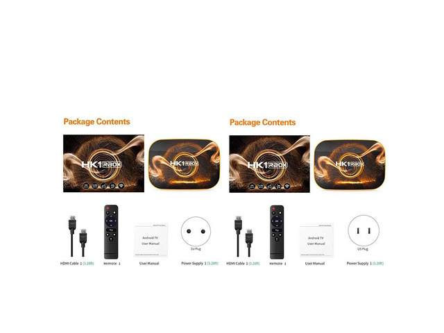 RBOX Smart TV Box Android 10 4GB 32GB RK3318 1080P H.265 4K for Google ...