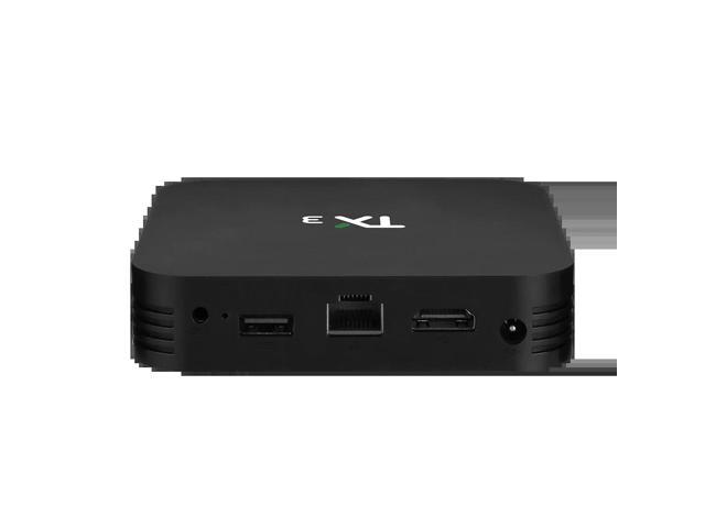 Box TV Android,TV Box 64GB Lecteur Multimédia de Diffusion en continu  Android 9.0/BoxTV avec Amlogic S905X3 Dual-WiFi 2.4GHz/5GHz  Bluetooth,100M/1000M