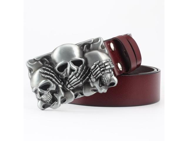skull head belts