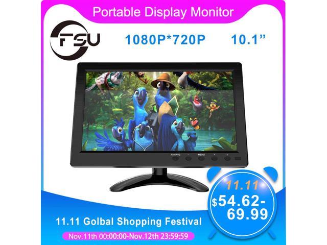 Portable Display Monitor 1024*600 LCD Monitor Full View VGA AV Industrial  Capacitive 10.1" Car Rear View Monitor