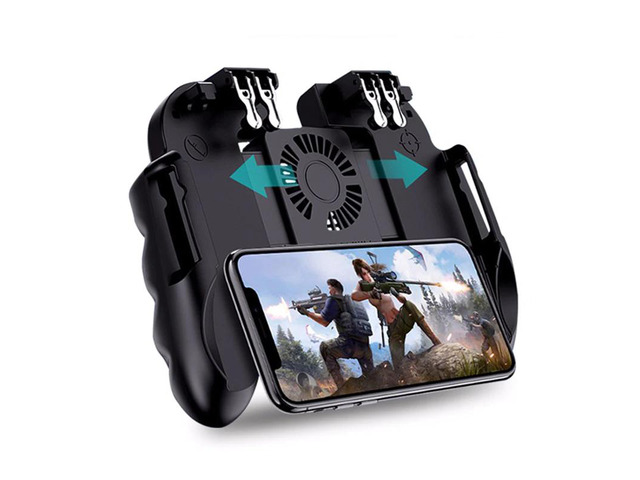 Six Finger Pubg Game Controller Mobile Controller Gamepad With Cooler ...