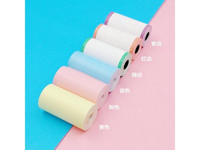 Ningbao Pièces et accessoires dimpression 3D 5 rouleaux de papier imprimable Papier thermique direct Papier auto-adhésif 57x30mm pour PAPERANG Portable Pocket Printer 