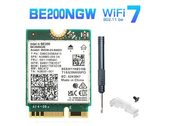 DERAPID WiFi 7 Wireless Card BE200 NGW Bluetooth 5.4, 5800Mbps Key E M ...