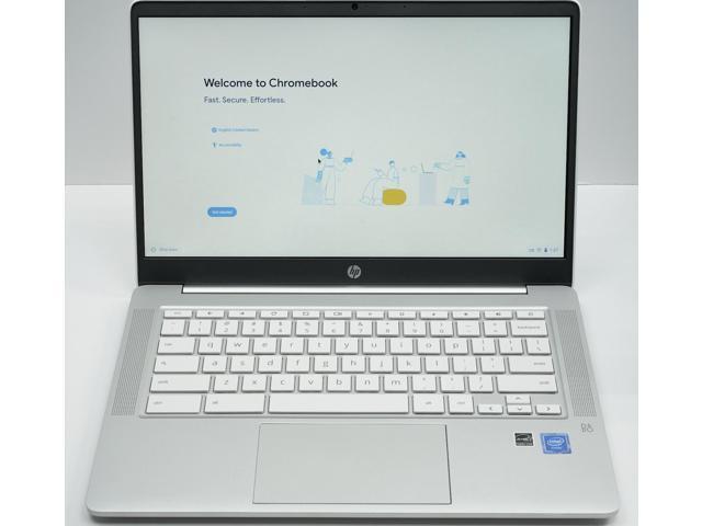 HP Chromebook 14 Laptop, Intel Celeron N4000 Processor, 4 GB RAM, 32 GB  eMMC, 14” HD Display, Chrome, Lightweight Computer with Webcam and Dual  Mics,