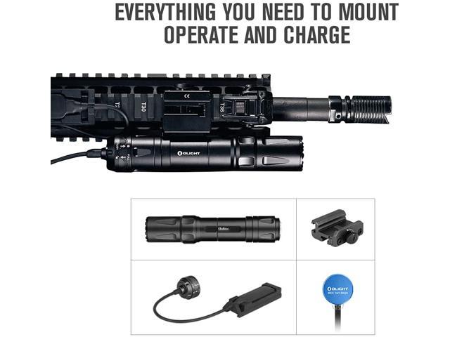 Details about   Olight Odin Gunmetal Grey Rechargeable Picatinny Mount Tactical Flashlight,2000L