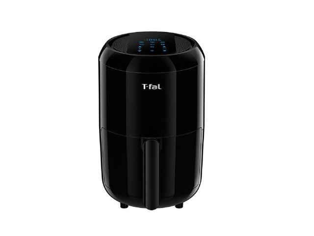 T-Fal EY301850 Easy Fry Air Fryer 6-in-1 Compact Digital 1.6L Air Fryer, Black (Refub)