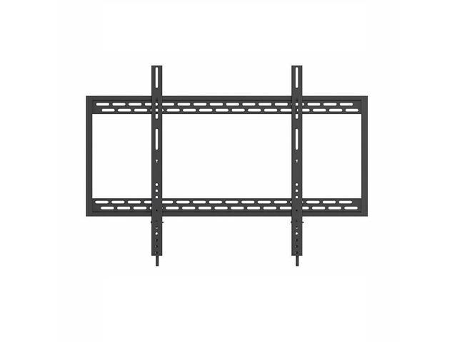 Photo 1 of QualGear® Heavy Duty Fixed TV Wall Mount For 60-100 Inch Flat Panel and Curved TVs, Black [UL Listed]