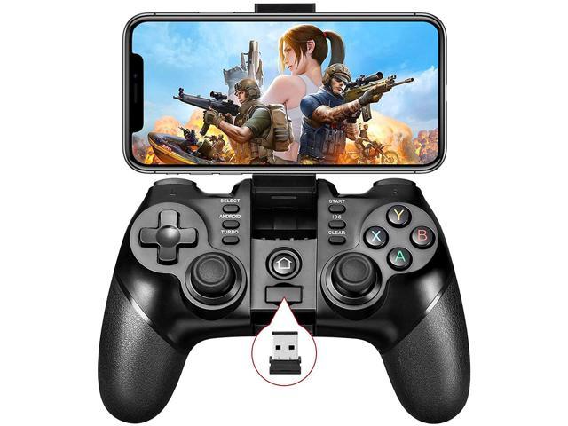 moord vuilnis verkouden worden Vbepos Mobile Game Controller 2.4G Wireless Gamepad Bluetooth Gaming  Joystick Compatible with iPhone iOS/Android Phone/PC Windows/Smart TV/TV  Box/ PS3 - Black - Newegg.com