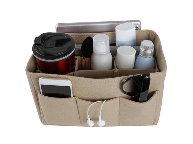 Felt Insert Bag Multi Pockets Handbag Purse Organizer Cosmetic Makeup Travel Desktop Organizer ...