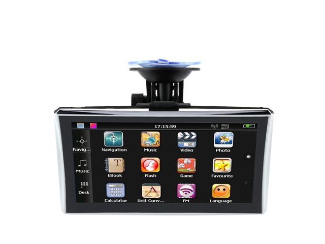 7" HD Touch Screen Portable Car GPS Navigator 128MB RAM ROM FM Video Player 