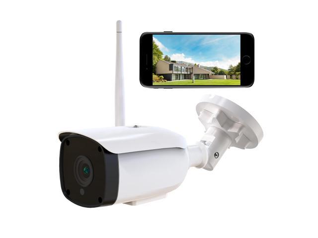 CACAGOO Outdoor Security Camera, 1080p Cloud Cam, Waterproof Night Vision Surveillance System with Two-Way Audio, Motion Detection, Activity Alert, Deterrent Alarm - iOS, Android App Available