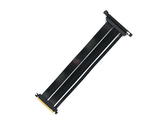 PCIE16EL60-V4 600mm PCI-E 4.0 x16 High Quality Extender Riser Cable - Left Angled, Extended with No Transmission Speed Loss, Vertical Mounting Gaming/GPU Support up to 4.0/16GB. OEM/ODM Welcome!