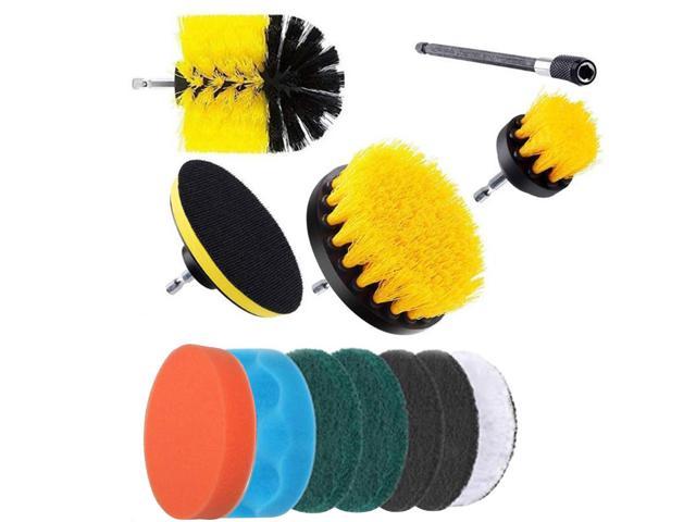 12Pcs Drill Brush Electric Attachment Set Power Scrubber Cleaning Scrub Cleaner 