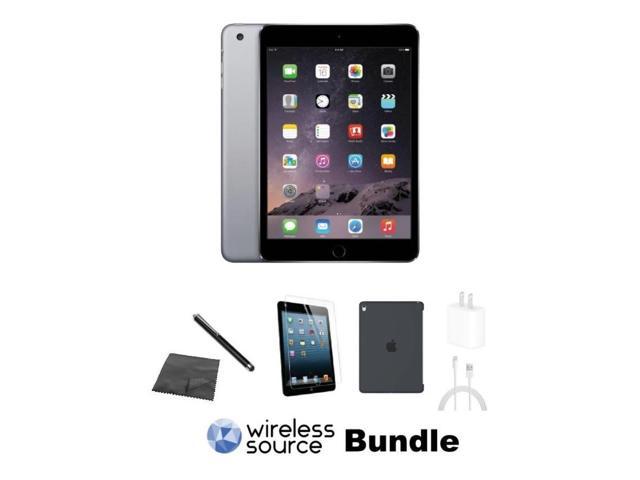 Refurbished: Apple iPad Mini 3 A1599 (WiFi) 16GB Space Gray Bundle