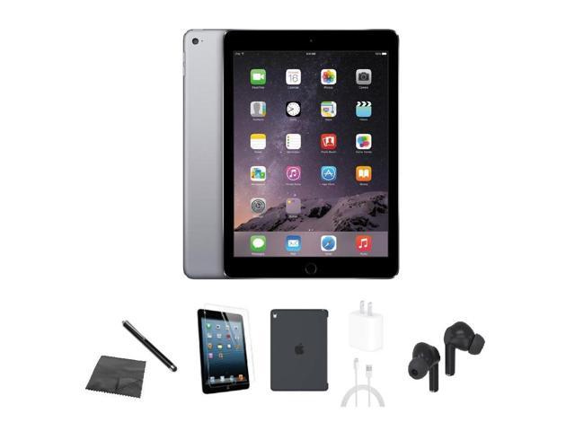 Refurbished: Apple iPad Air 2 A1566 (WiFi) 64GB Space Gray Bundle 