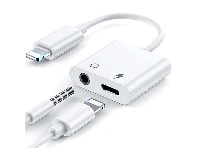 MFi Certified Adapter Dongle Dangler 3.5mm Headphone Jack Adapter 11 Pro Compatible with iPhone 7/7 Plus/8/8 Plus/X/XR/XS/XS Max/11 Cable-1 Pack