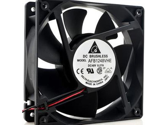 AFB1248VHE Double Ball Bearing Cooling Axial Fan DC 48V 0.27A 12.96W ...