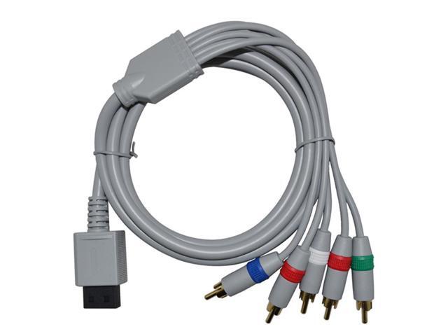 Wii / Wii U HD Component AV Cable - 6FT 480p YPbPr 5RCA Audio Video Cable For High Definition Output