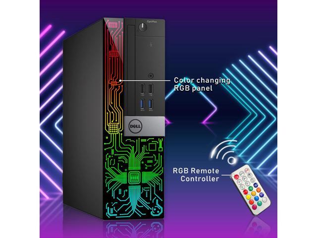 Refurbished: Custom Built RGB Lights Gaming PC - Dell OptiPlex Desktop ...