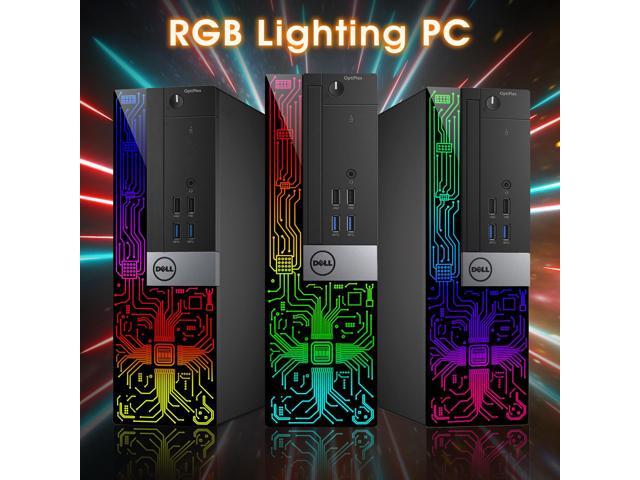 Refurbished: Custom Built RGB Lights Gaming PC - Dell OptiPlex Desktop ...