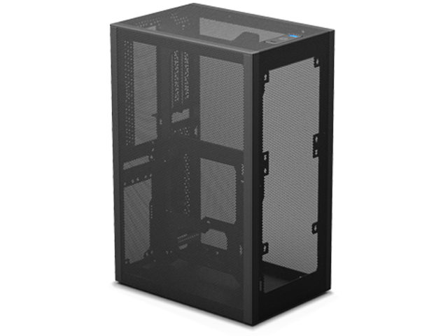 SSUPD Meshlicious Mini-ITX Small Form Factor (SFF) Case - Full Mesh Side Panel with PCIe 3.0 Riser Cable - Black Color, Tool-Free and Easy Accessibility