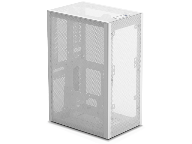 SSUPD Meshlicious Mini-ITX Small Form Factor (SFF) Case - Full Mesh Side Panel with PCIe 3.0 Riser Cable - White Color, Tool-Free and Easy Accessibility