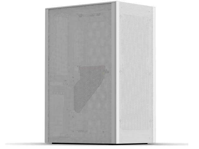 SSUPD Meshlicious Mini-ITX Small Form Factor (SFF) Case - Full Mesh Side Panel with PCIe 4.0 Riser Cable - White Color, Tool-Free and Easy Accessibility