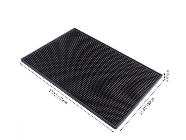 THW PVC Rubber Bar Service Mat Spill Mat for Counter Top, Non Slip - 18 x  12