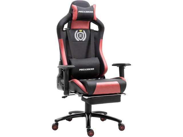Massage Gaming Chair Reclining Ergonomic Racing Chair Lumbar Footrest Adjustable 