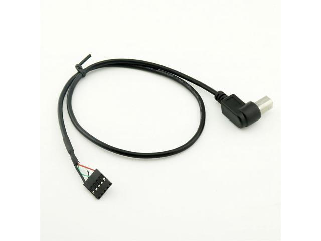 10pcs Usb 20 B Male Right Angle To Dupont 5 Pin Female Header Motherboard Cable 50cm15ft 0355