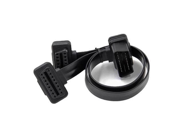 OBD2 16PIN Male To Female Extension Cable Diagnostic Connector Adapter 30cm 