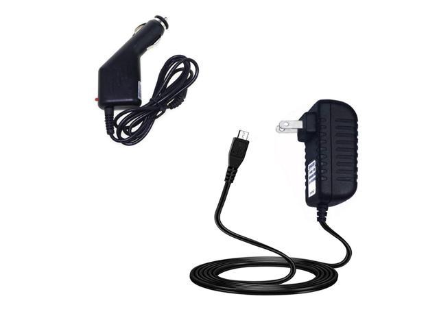 Car+ Ac Wall Home Charger For Verizon Ellipsis 8 4G Lte, Ellipsis 8 Hd 4G  Tablet 