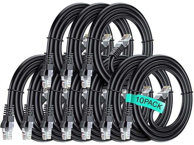 LOGICO Blue 10-feet Premium Cat6 Patch LAN Ethernet Network Cable 10 Pack 