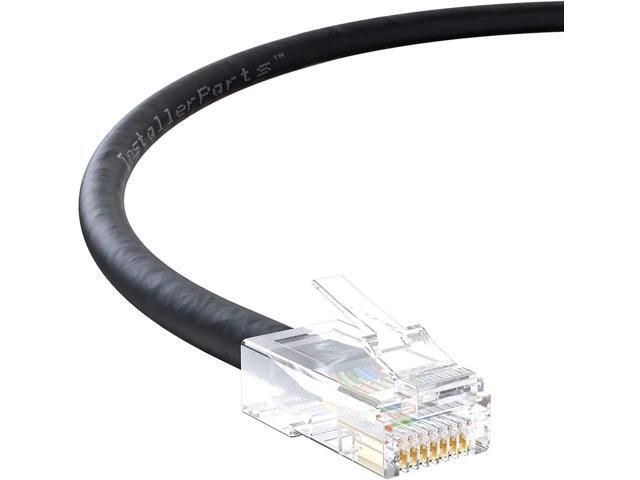 Patch Cables 2 Pack 10 Ft Cat6 UTP Ethernet Network Non Booted Cable Black Patch Cables 2 Pack 10 Ft Cat6 UTP Ethernet Network Non Booted Cable Black