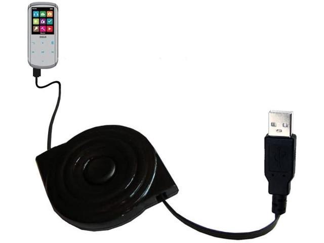 USB Power Port Ready retractable USB charge USB cable wired specifically for the RCA M4604 M4608 Lyra and uses TipExchange 