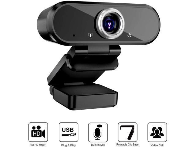 Webcam with Microphone, 1080P Full HD Webcam Streaming Computer Web Camera for Video Calling Conferencing Recording, USB Webcams for PC Laptop Desktop