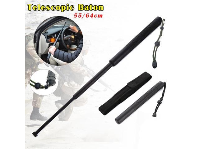 55cm 64cm Upgraded Version Professional Baton Self Defense Tool Extended Retractable Stick Outdoor Products Men Gift 21 6inch 25 2inch Newegg Com