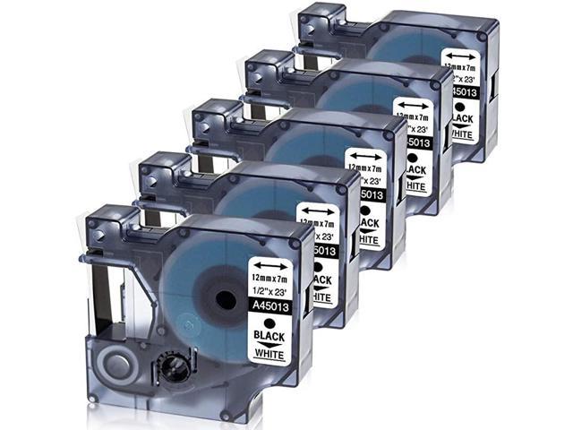 Details about   15x Compatible Dymo D1 Label Tape 45013 S0720530 Black on White LabelManager 160 