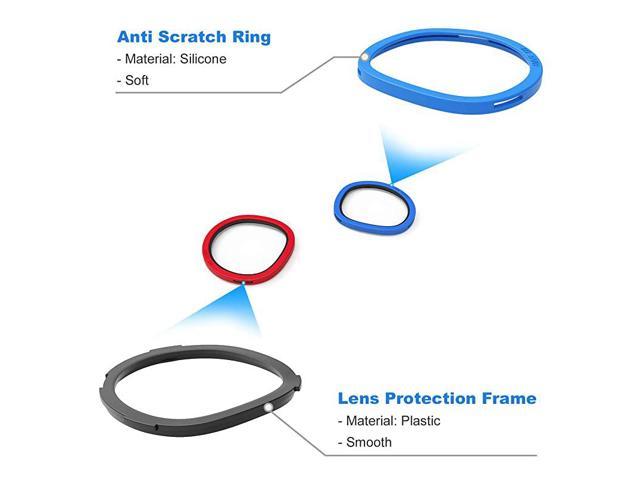 Lens Anti-Scratch Rings Protecting Lens from Scratching by The Myopia Glasses Bundled with 1 Piece of Lens Dustproof Cover Accessories Compatible for Oculus Quest 2/Quest/Rift S/Go 