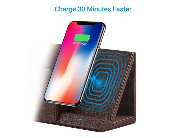 Black FutureCharger Fast Wireless Charger Desk Organizer USB Charging Station,for iPhone 11 Pro X XS MAX XR 8 Plus and Samsung S7 Edge S8 S9 Plus Note 8 9and More,Desk Storage Caddy Pen Pad Holder