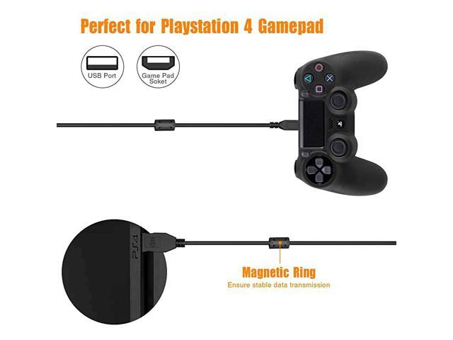 2 Pack 10 Ft PS4 Controller Charging Cable,Charge and Play,Micro USB Fast Charger Sync Long Cord for Sony Playstation 4 PS4 Slim/Pro.Xbox One S/X,Android Phone,Samsung Galaxy S6 S7 Edge Note 5 4 Blue 