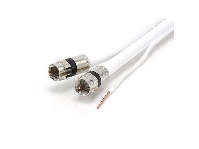 Dual with Ground RG6 Coaxial Twin Coax Cable Siamese Cable with 18AWG ...