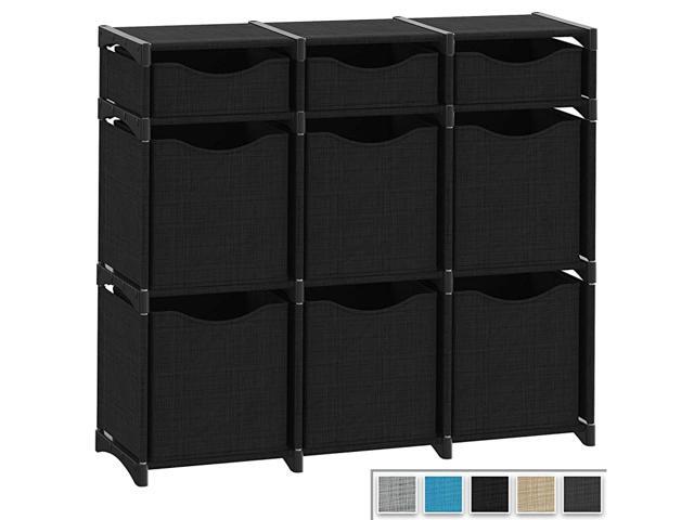Beige Playroom DIY Closet Organizer Bins Office Dorm Set of Storage Cubes Included Cube Organizers and Storage Shelves Unit Livingroom Closet Organizer for Bedroom 9 Cube Organizer
