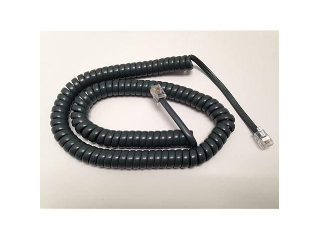 The VoIP Lounge Replacement 9 ft Black Receiver Curly Handset Cord for Cisco 9900 8900 8800 6900 Series IP Phones 9951 9971 8941 8945 8961 8841 8851 8861 6961 6945 6941 6921 6911 6901 