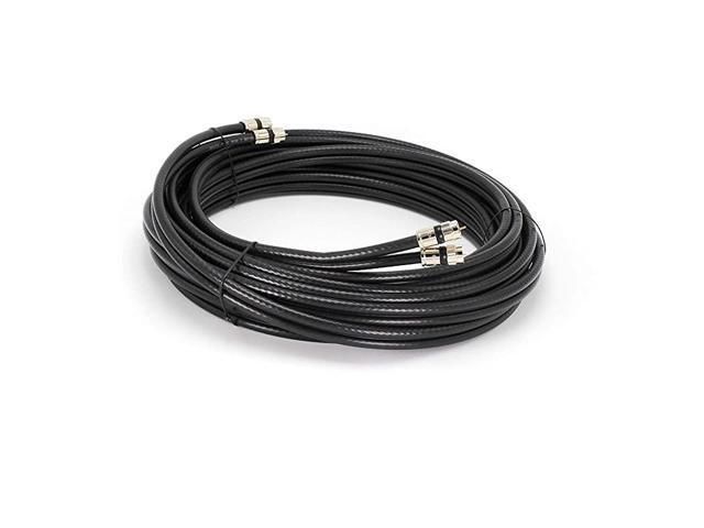 300ft BLACK RG6 DUAL TWIN COAXIAL CABLE 18AWG 75 Ohm SOLID CORE WITH GROUND MESSENGER 17AWG CCS UL ETL INDOOR OUTDOOR AUDIO VIDEO TELECOMMUNICATION HDTV INTERNET HAM RADIO CELLULAR BOOST ANTENNA 300ft BLACK RG6 DUAL TWIN COAXIAL CABLE 18AWG 75 Ohm SOLID CORE WITH GROUND MESSENGER 17AWG CCS UL ETL INDOOR OUTDOOR AUDIO VIDEO TELECOMMUNICATION HDTV INTERNET HAM RADIO CELLULAR BOOST ANTENNA
