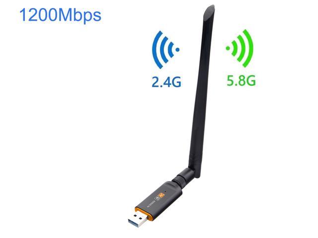 USB Dual Band Wifi Dongle 600Mbps 2.4GHz 802.11AC Wireless Network Adapter Mini 