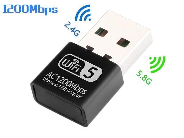 AC600 2.4G 5G 5GHz Wireless Dual USB WIFI Dongle Network Adapter Band 802.11AC 